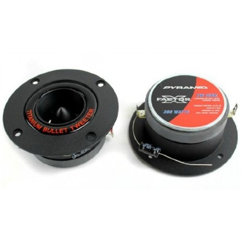 PYRAMID TW18BK coppia di super tweeter neri 150 watt rms altoparlanti 9,80 cm - Foto 8 di 10