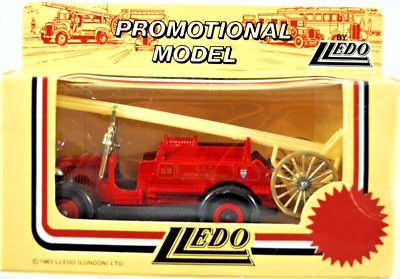 LLEDO DENNIS FEUERWEHR mit LEITER in 52 L.C.C. LONDON FIRE FIGADE Livery MIB