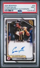 ETHAN SALAS PSA 9 MINT Auto 2024 Bowman Paper Prospect Autograph Padres