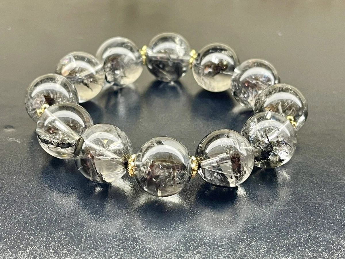 Top Quality Rare Large Herkimer Diamond Quartz Crystal Bracelet 15.5mm |  eBay