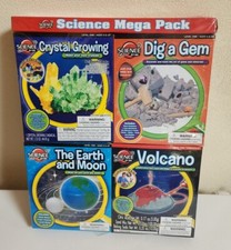 Science Mega Pack Science By Me 4 Pack NEW Sealed Crystal Growing Gems Volcano