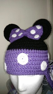 minnie mouse crochet hat