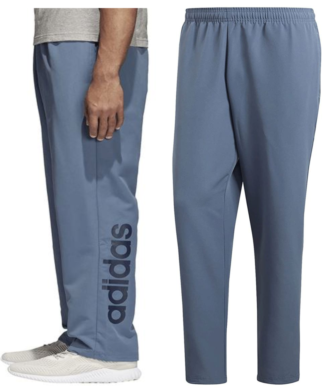Adidas Joggers Mens Sweat Pants Gym Jogging Tracksuit Bottoms Blue/Grey CE1955-image