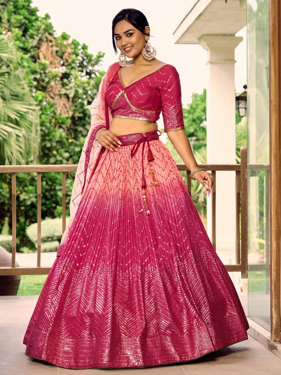The kurti bazaar Dameskleding Indiase Lehenga Choli Stijlvolle Bollywood- ontwerper aanpassen gestikte blouse Lehehgha Choli, Keuze 3, 40
