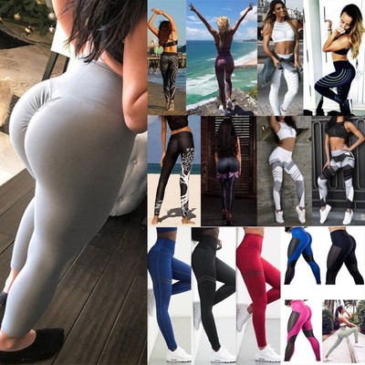 Plus Size Womens Butt Lift Yoga Fitness 