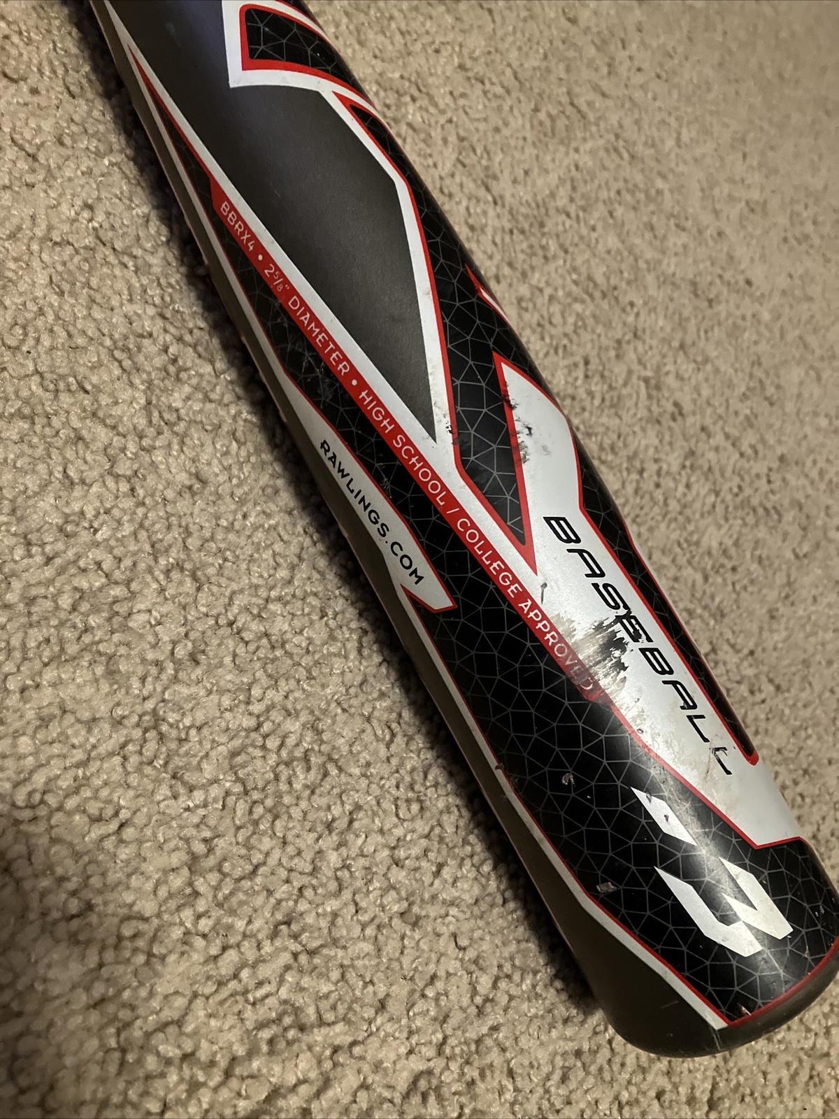 Rawlings RX4 BBCor 33 Inch 30 oz 3 College Metal Baseball Bat eBay