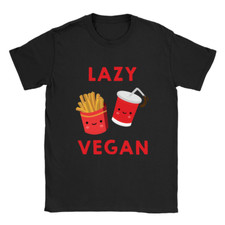 Lazy Vegan Mens T-Shirt Funny Gift Fast Food Present