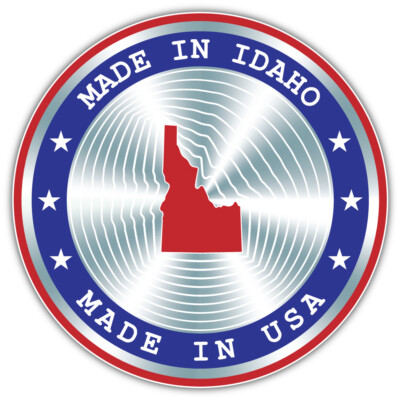 10cm Auto-Aufkleber Sticker Decal Laptop Farbe Made Idaho USA Staat Map H2872