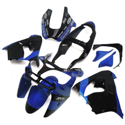 Blue Black Fairing Fit for Ninja 2000 2001 ZX9R ABS Plastics