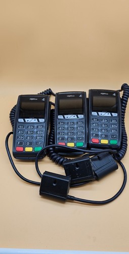 3 Ingenico iCT220 Credit Card Terminal w/ Power Supply ( 3Unit ) - Picture 2 of 3