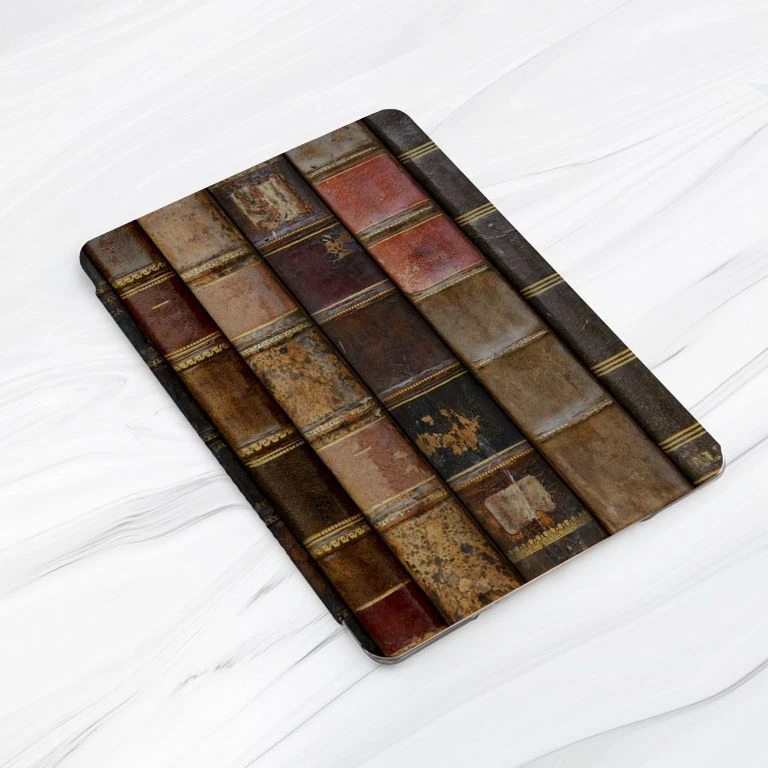 Vintage Book Shelf Library Case For iPad 10.2 Air 3 4 5 Pro 9.7 11 12.9 Mini - Image 2 of 4