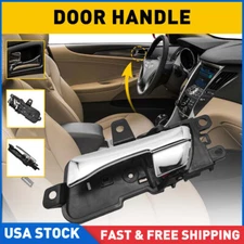 Front Driver Left Inside Interior Door Handle Chrome For Hyundai Sonata 2011-14