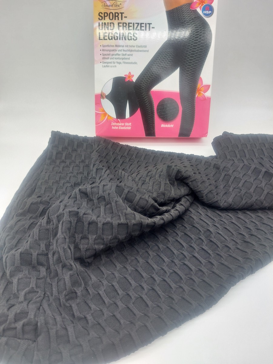 Smart Tex Sport und Freizeit Leggings Schwarz Blickdicht Größe L