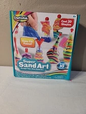 Creative Kids Super Sand Art Cool 3D Shape Kids Fun 8 Bottle Designs Easy Fill 