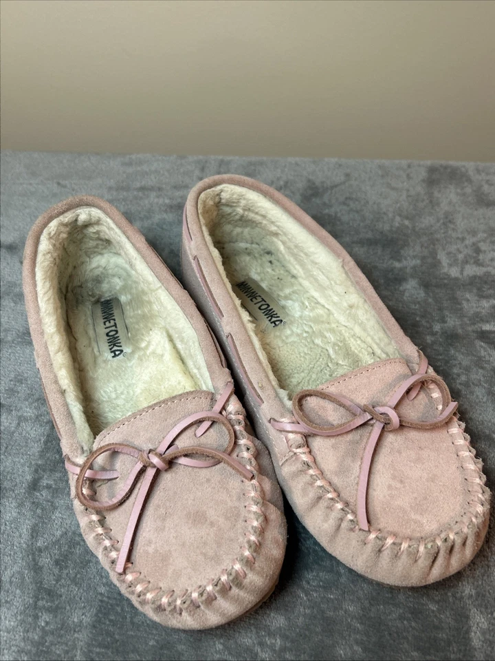 Zapatilla Mujer Minnetonka Cally Talla 10 Rosa Gamuza Foto 2 de 4