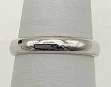 14K White Gold 3.8mm High Polished Wedding Band