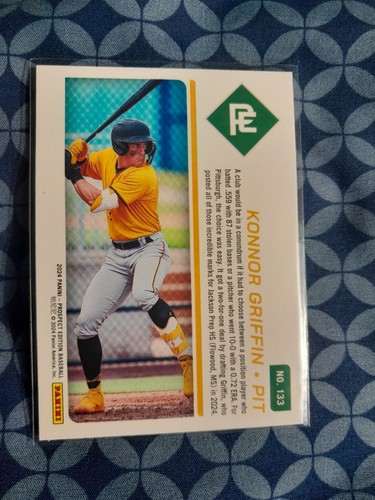 2024 Panini Prospect Edition Red Konnor Griffin 1/299 - Picture 2 of 2