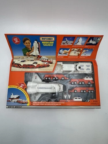 Vintage 1997 Matchbox MEGA-RIG Space Shuttle Transporter Play Set