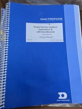 daktronics Scoreboards Manuals Lot Of 8