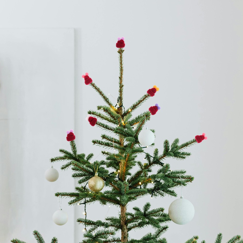 APL 50 Pezzi Mini Cappello in Maglia Decorazioni Cappello Artigianale Mini Cappelli Fai da Te