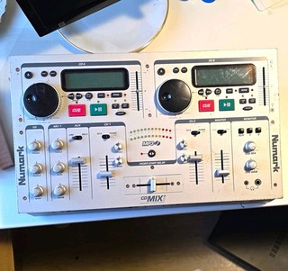 Numark CDMIX2 2 Deck DJ Controller mit CD Player 2 Kanäle Silber