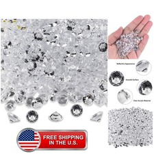 Diamond Table Confetti Party Toy Decorations for Weddings, Bridal Shower, Bir...