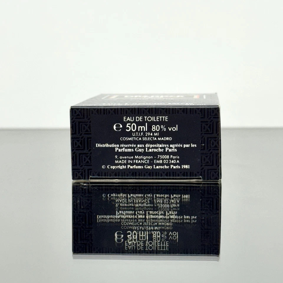 *1981* DRAKKAR NOIR Hombres Colonia 50 ml EDT Splash FÓRMULA RARA-DE COLECCIÓN (BL39 Foto 3 de 3