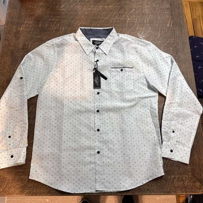 mens eighty eight button down shirt XL NWT
