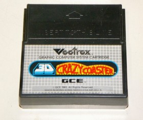 3D CRAZY COASTER (1983) Complete w/ Box ~ Vintage VECTREX Video Game