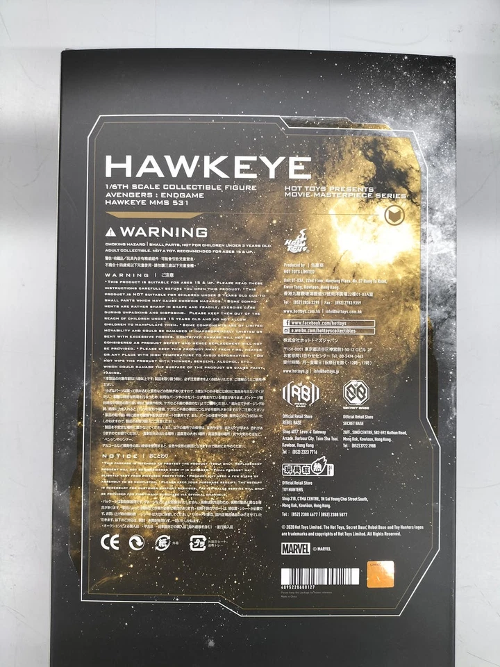 Hot Toys Hawkeye MMS531 Avengers Endgame 1/6 Escala Película Obra Maestra Fig... - Imagen 3 de 4
