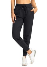 Women's Joggers Pants with Zipper Pockets High Waisted Athletic Tapered Sweat...