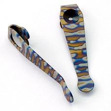 Titanium Alloy Back Clip Pocket Clip For Spyderco C85/C223 Para 3 Folding Knife