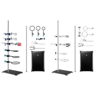 Lab Stand Support Laboratory Retort Support Stand 23.6'' Rod With Clamps