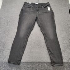 NWT Levi's Denizen Jeans Womens Size 18M 34x30 Charcoal Grey High Rise Skinny
