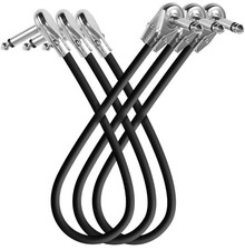 Guitar Patch Cable 12 inch, Instrument Effects Adapter Set 3 Pack, Pedal Boards