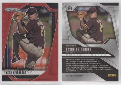 2025 Panini Prizm Ruby Wave Prizm Tyson Neighbors #246