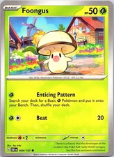 Foongus 009/197 Common Obsidian Flames Pokemon Near Mint