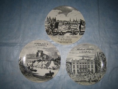 Aschaffenburg,3 ältere Heylands-Brauerei-Teller,83,84,85,Durchmesser:26cm,guter