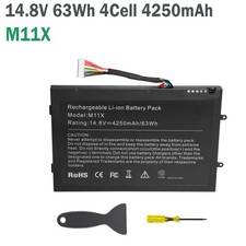   Replace Battery For Dell Alienware M11x M14x R1 R2 PT6V8 KR-08P6X6 T7YJR P06T