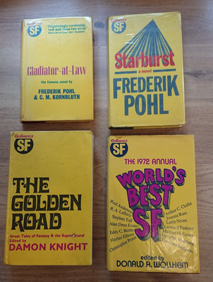 Set of Four Miscellaneous Gollancz SF Books   Frederik Pohl & Others