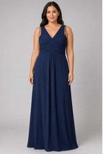 Marco Pecci Navy Blue Full Length Gown Prom Dress