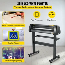 Vinyl Cutter Machine, 28 Inch Paper Feed Cutting Plotter Bundle