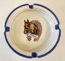 Louisville Stoneware Horse Ashtray or Trinket Dish "Winner" Kentucky Vintage