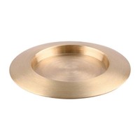 Kerzenteller Rund Ø 13Cm Messing Gold Poliert Kerzenhalter Dekoteller Tischdeko