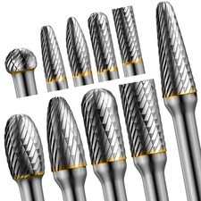 10pcs Die Grinder Bits W 14 Shank Tungsten Carbide Burr Set For Metal Steel 10pcs Die Grinder Bits W 14 Shank Tungsten Carbide Burr Set For Metal Steel