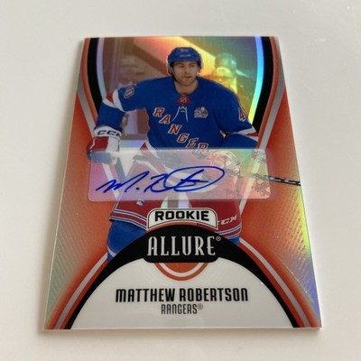 NHL Card-Matthew Robertson-Rookie Red Rainbow Auto-Allure 2025-26-Rangers