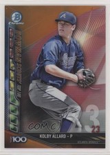 2017 Bowman Chrome Scouts Top 100 Orange Refractor 11/25 Kolby Allard 1u6