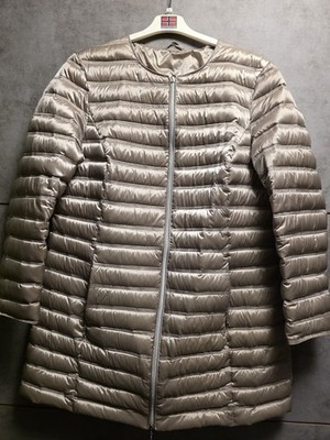 White Label Damen Daunenjacke, Größe 46, goldbeige