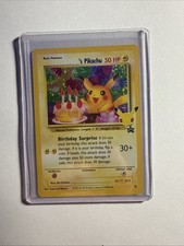 birthday pikachu pokemon card (Graded) Case Perfect for collection or investment. Pikachu Birthday Balloons Pokémon Pin