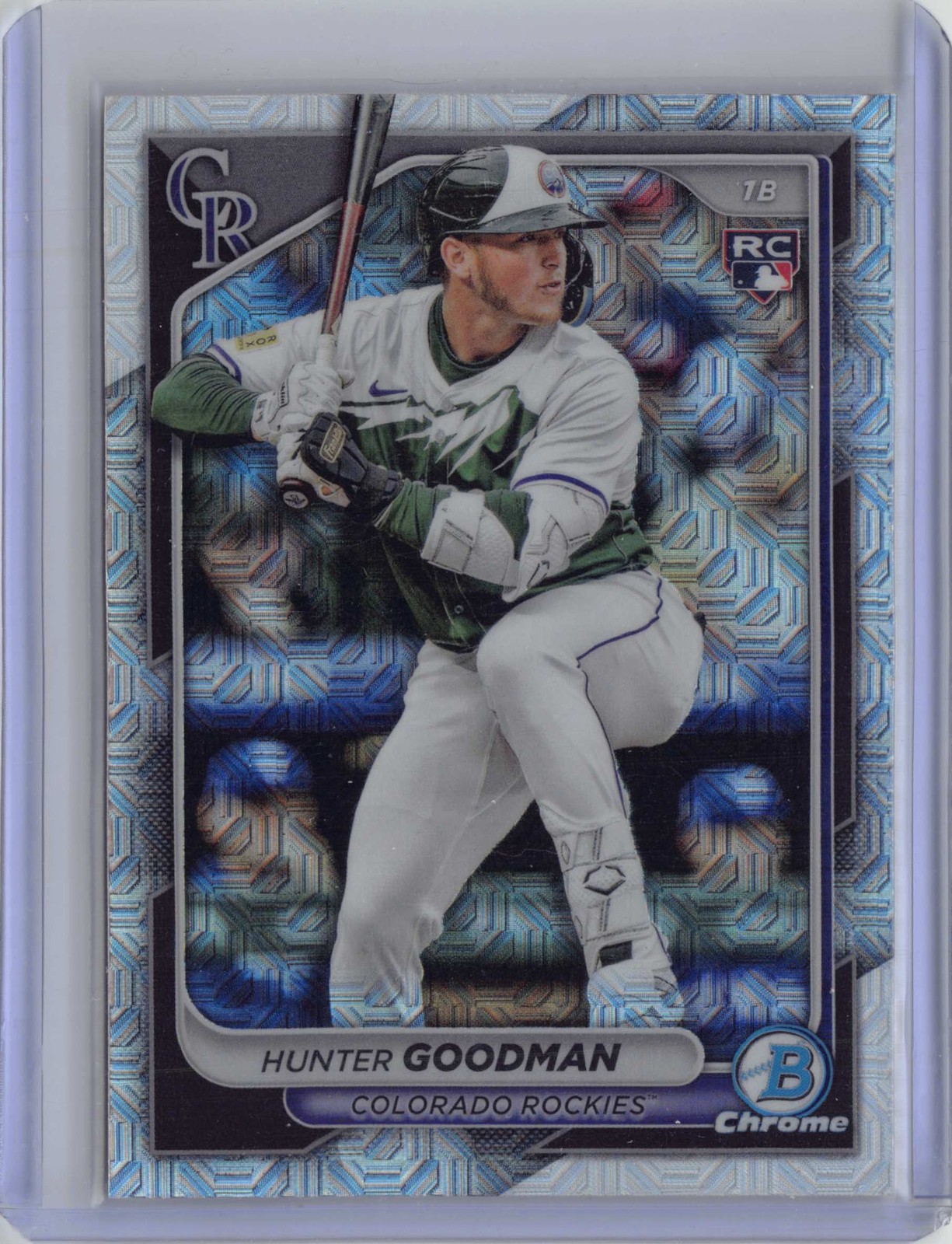 2024 Bowman Chrome - Mojo Refractors #25 Hunter Goodman Colorado Rockies Rookie
